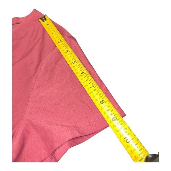 No Boundaries T-Shirt Top Womens Size XXL Pink Short Sleeve Stretchy V-Neck - Picture 4 of 8